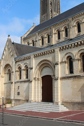 sainte-croix church in saint-lô in normandy (france)