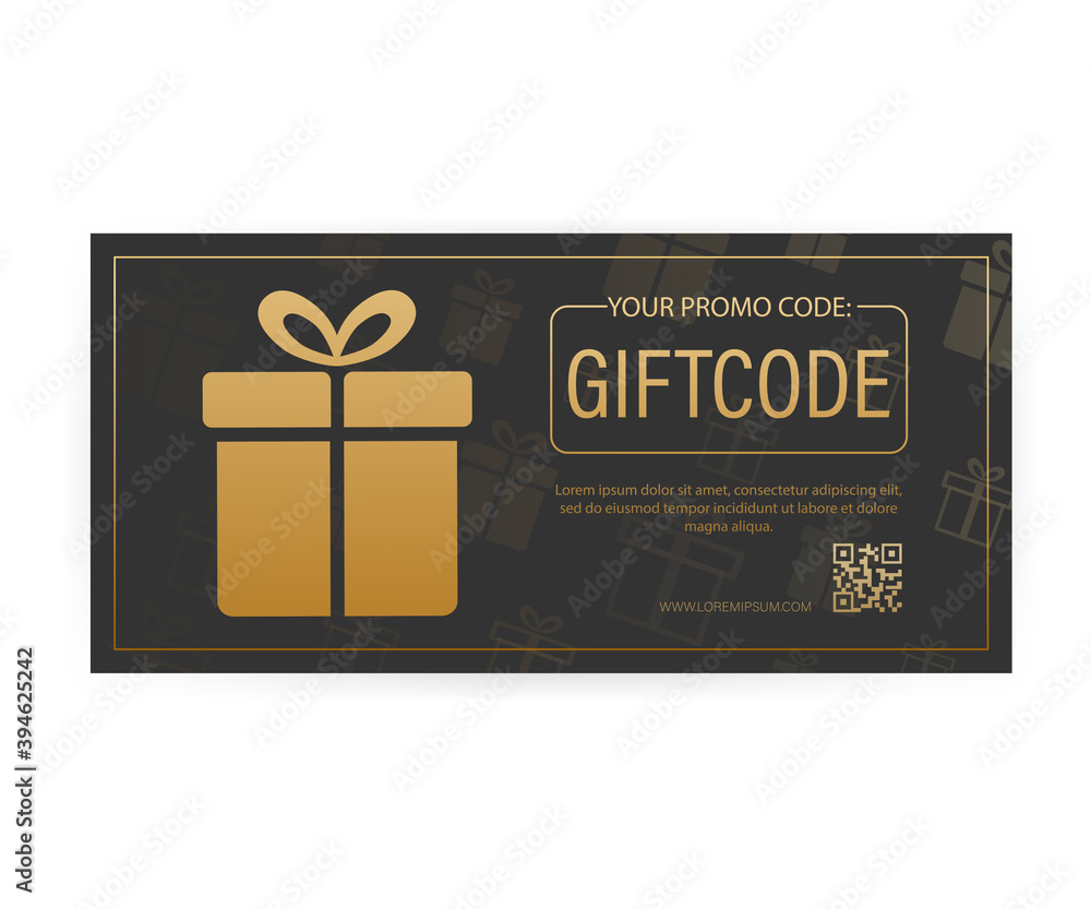 Different Modern birthday card with red giftcode for banner design. giftcode in modern style. Christmas banner. Vector design. Special offer sale template. Coupon ticket card. Different Modern birthday card with red giftcode for banner design. giftcode in modern style. Christmas banner. Vector design. Special offer sale template. Coupon ticket card.