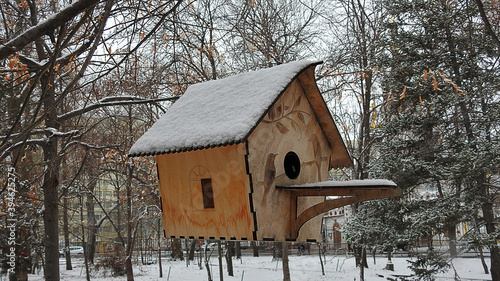 birdhouse in winter © Nick-Luhminski