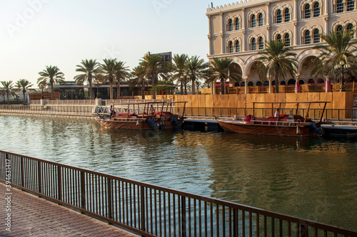 Qasba canal in Emirate of Sharjah. UAE.