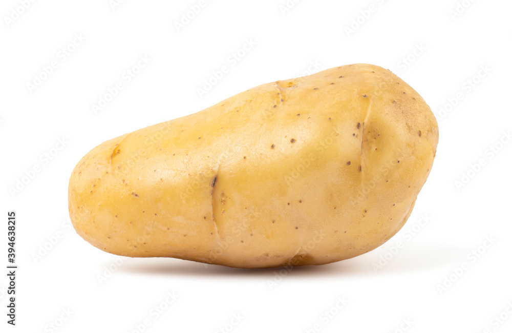 Young potato isolated on white background with clipping path Young potato isolated on white background with clipping path