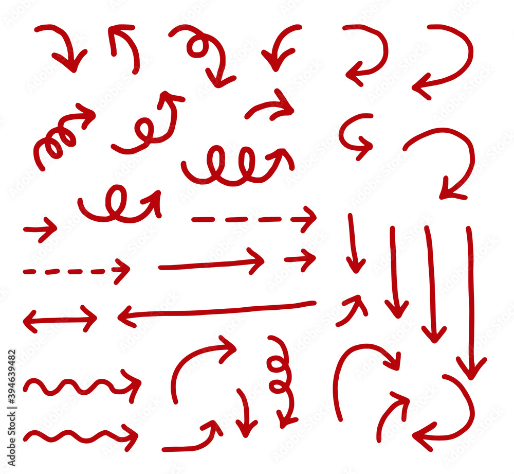 hand drawn Arrows, drawing, element, Vector. hand drawn Arrows, drawing, element, Vector.