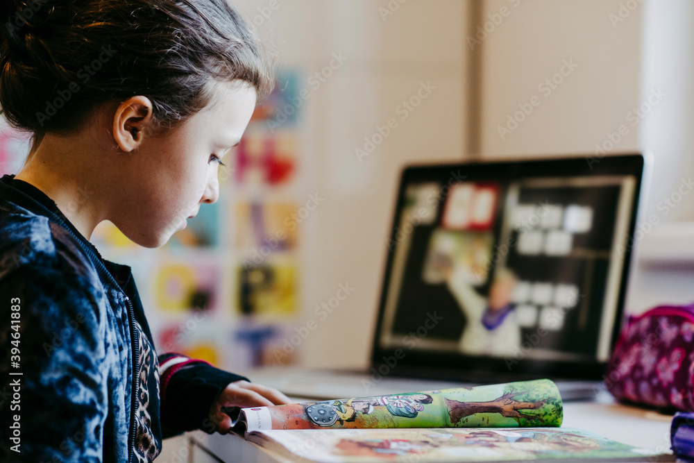 Fototapeta premium Homeschooling