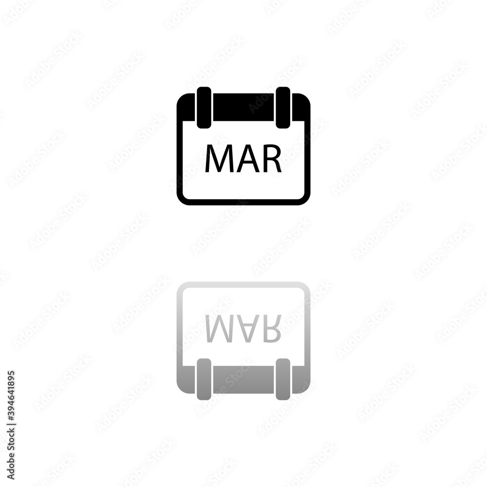 Calendar icon flat Calendar icon flat