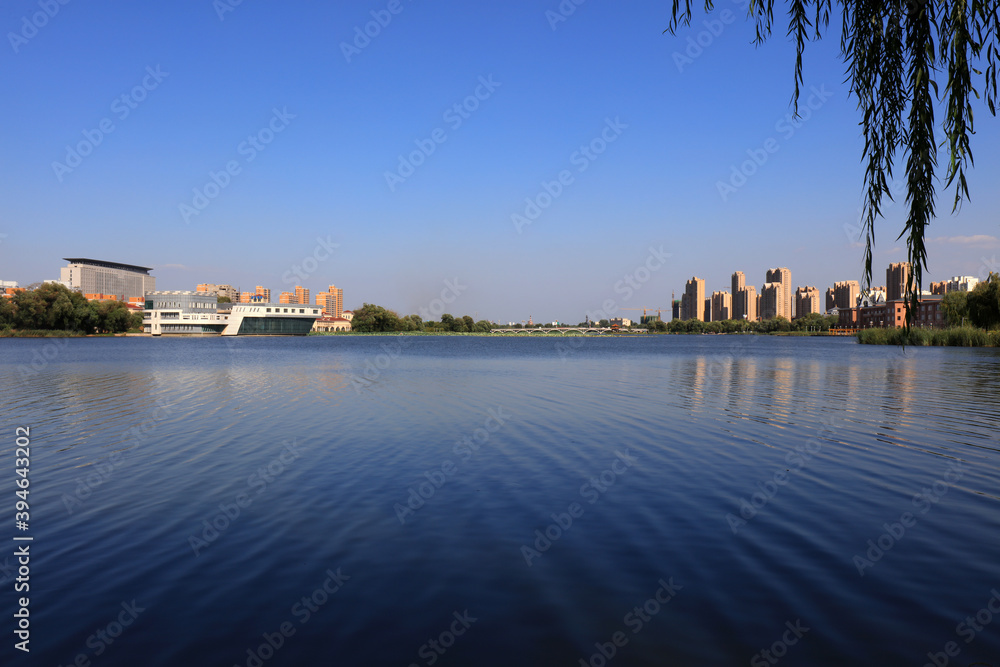 Waterfront City Architectural Scenery, Luannan County, Hebei Province, China