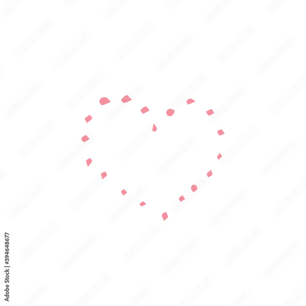 Doodle heart for Valentine's Day. Hand drawn style Doodle heart for Valentine's Day. Hand drawn style