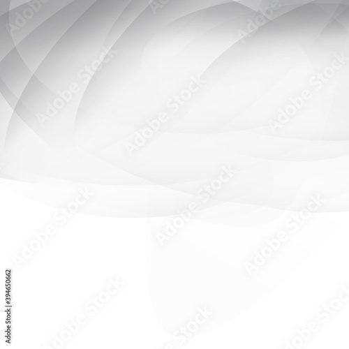 Gray abstract curve background with copy space. Modern smooth background. Design template for cover. Wavy concept for brochure and space for white text. Smooth vector background