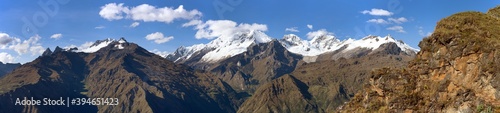 Mount Saksarayuq Andes mountains Choquequirao trek Peru