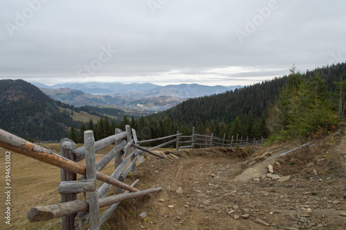 fence in the mountain