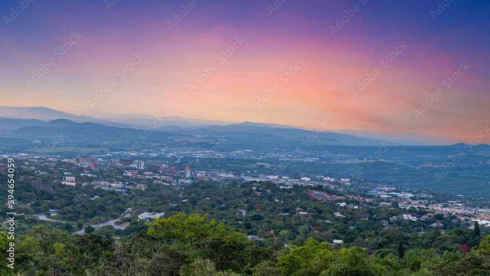 aerial view of Nelspruit city Mpumalanga South Africa