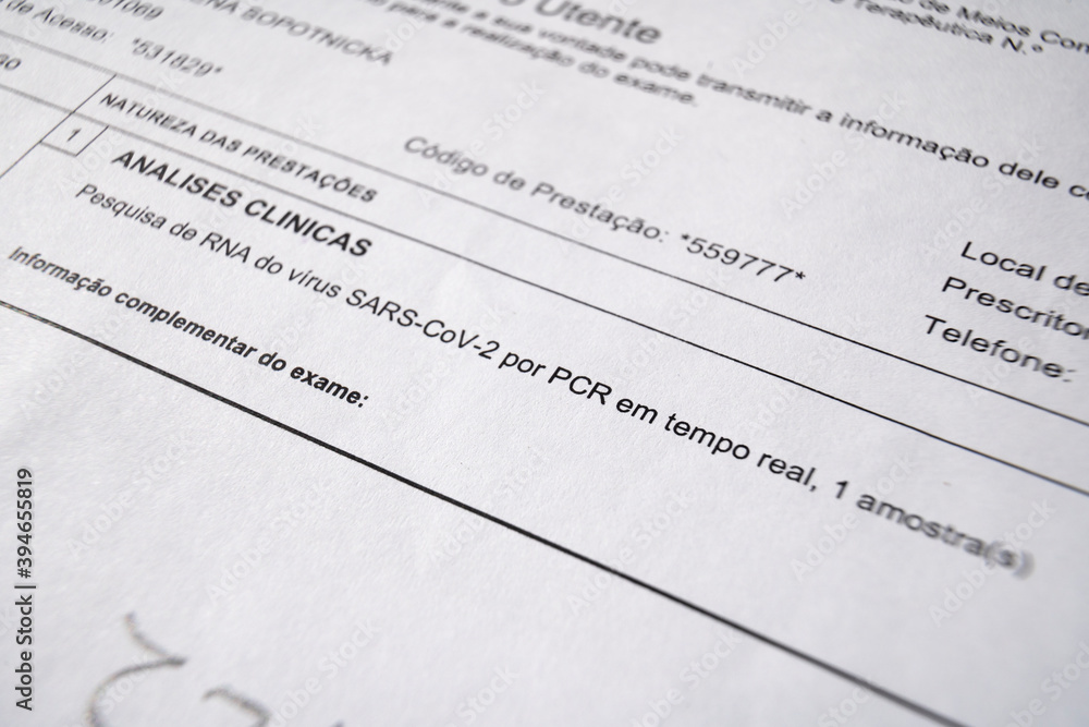 Doctor's referral for a COVID test.