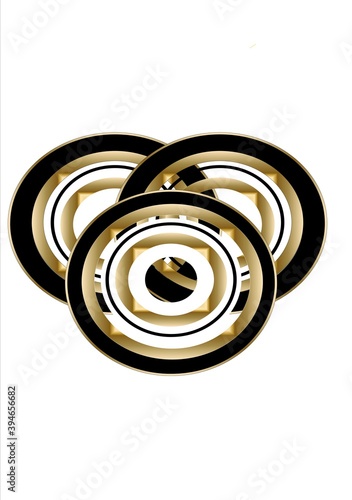 3 Section Blank Logo or Seal Template
