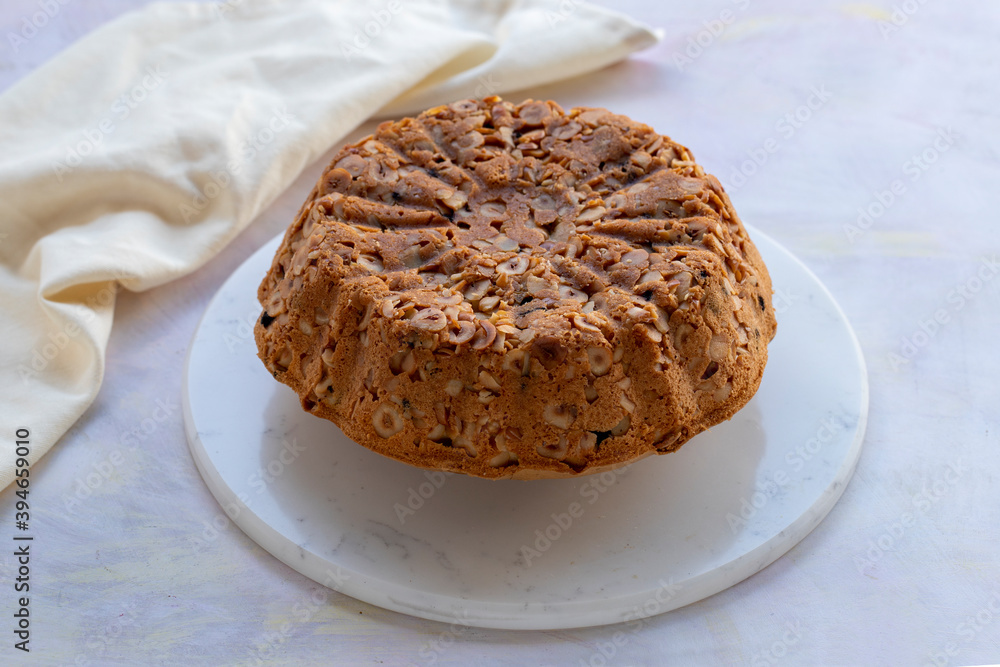 Delicious homemade traditional hazelnut cake Delicious homemade traditional hazelnut cake