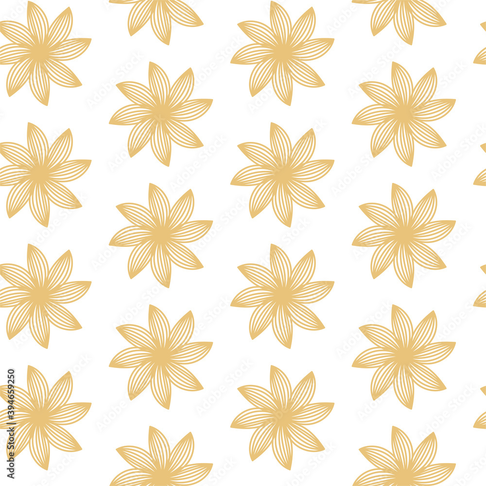 Floral seamless vector natural pattern. Geometric linear elements. Floral seamless vector natural pattern. Geometric linear elements.