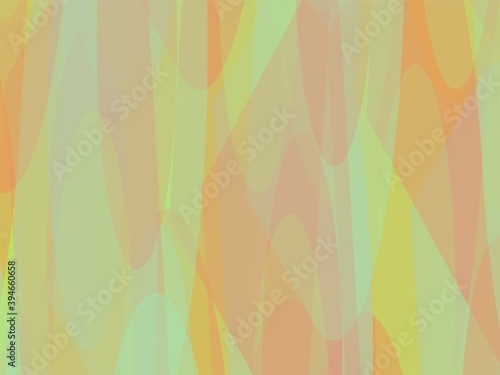 Beautiful of Colorful Art Green, Blue, Orange and Red Abstract Modern Shape. Image for Background or Wallpaper