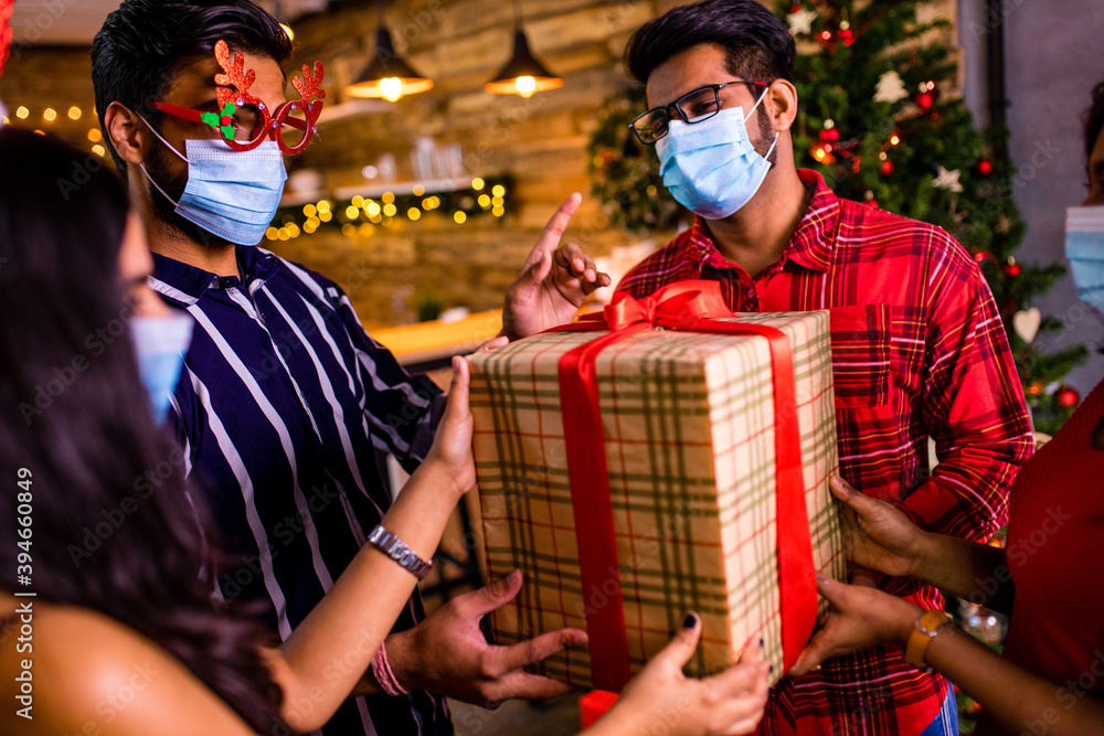 guest spend holiday quarantine together, welcome at new year Christmas party