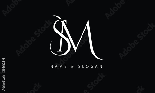 MS, SM, M, S abstract letters logo monogram photo