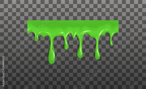 Realistic green sticky slime