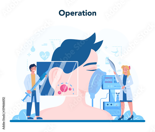 Surgeon concept. Doctor performing medical operations. Professional