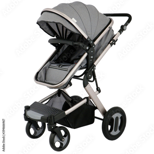 Baby carriage stroller isolated on white background