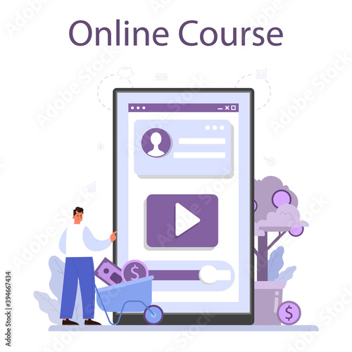 Crowdfunding online service or platform. Financial support