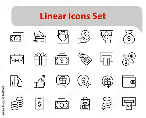 BUSINESS and FINANCE Thin Line Icon Set, contains icons such as Coins, Currency Exchange, Card Payment, Terminal and much more, Editable Line, Vector Illustration