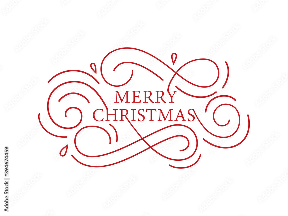 Christmas time vector text. Calligraphic Lettering design card template. Calligraphic handmade lettering.
