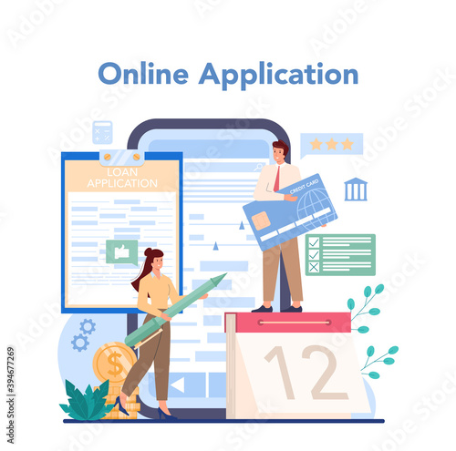 Loan manager online service or platform. Individual and business