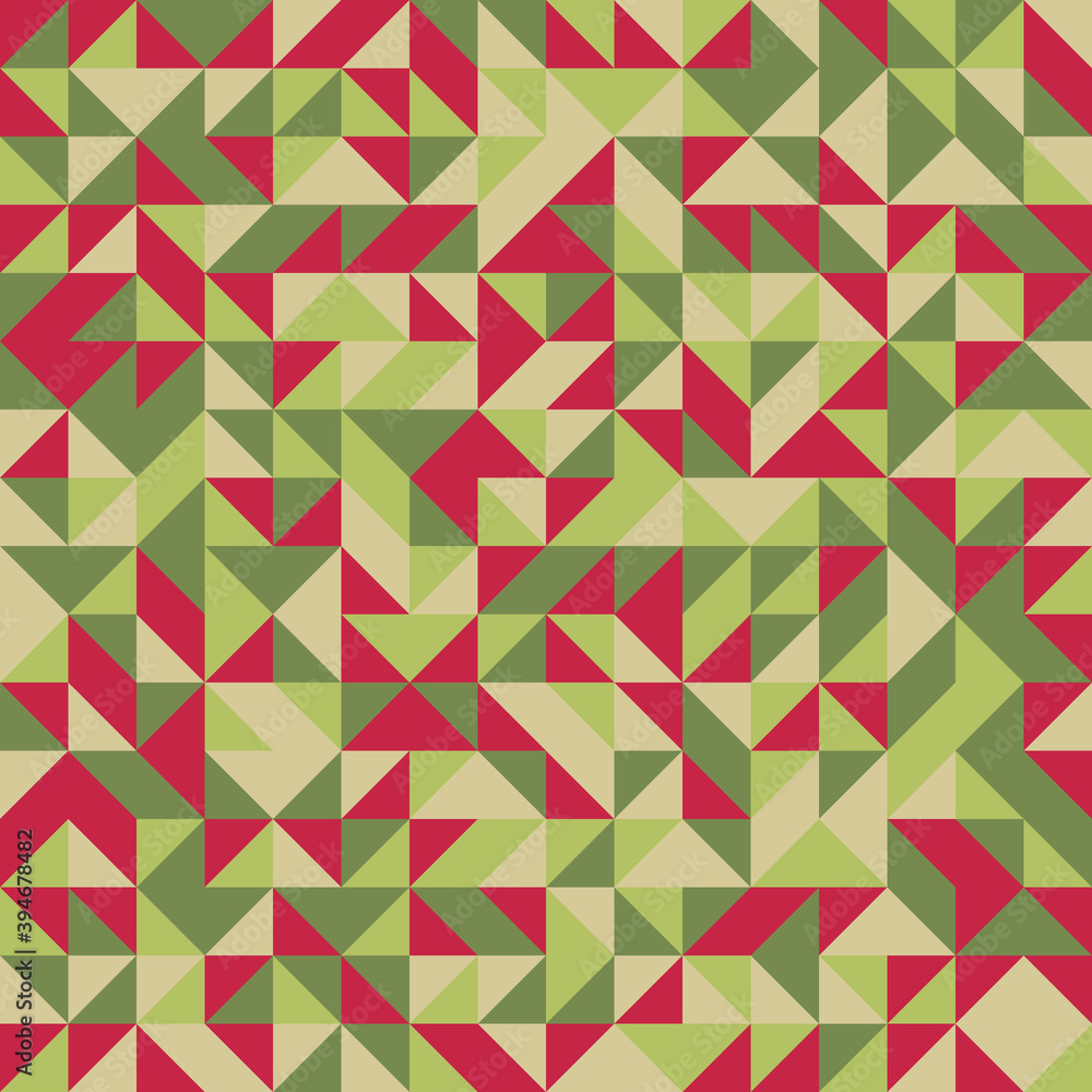 Fototapeta premium Abstract Geometric Pattern generative computational art illustration