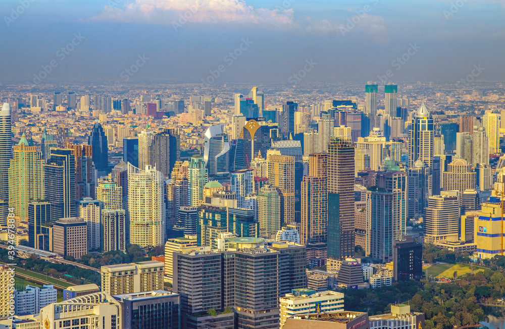 Fototapeta premium view to the cityscape of Bangkok Thailand Asia