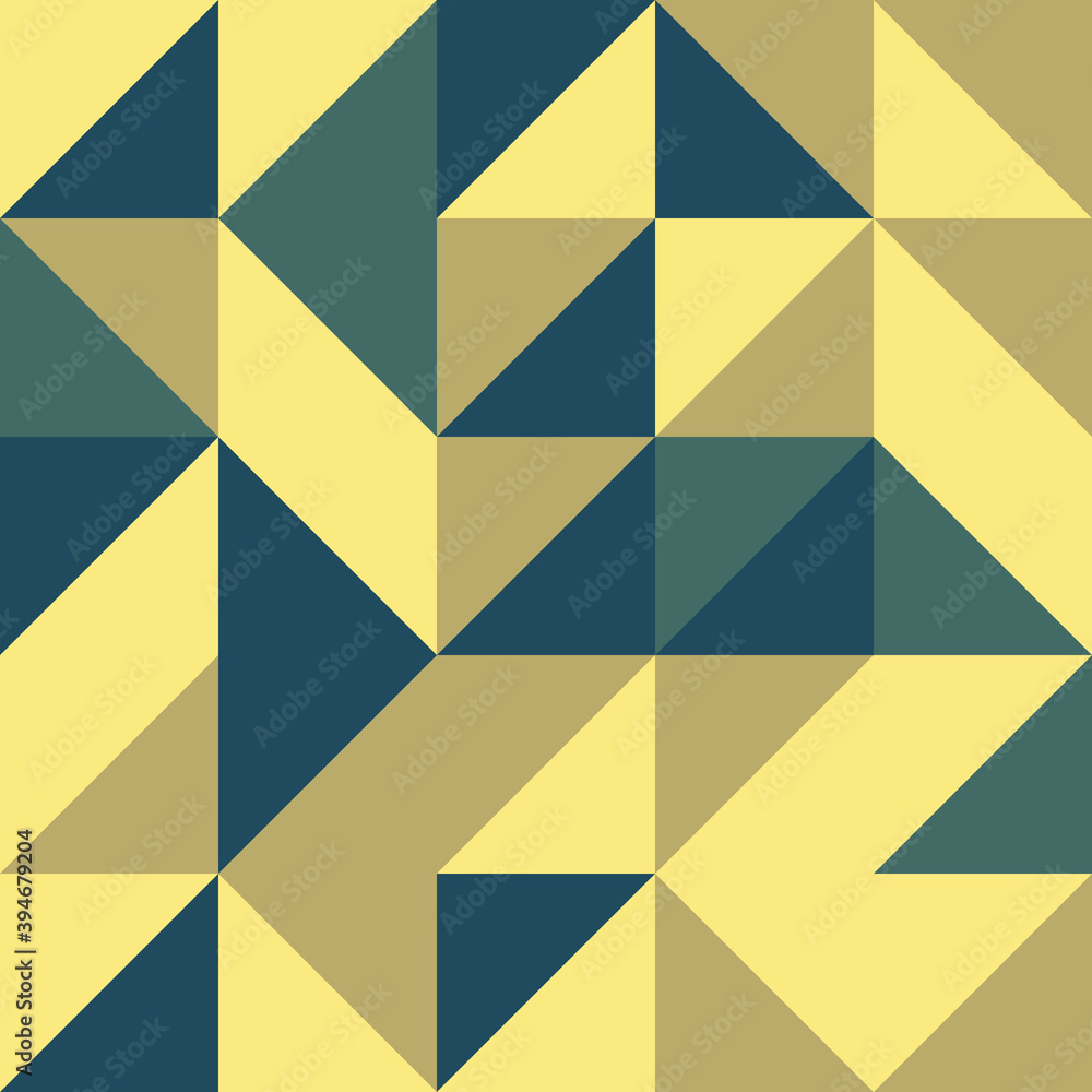 Naklejka Abstract Geometric Pattern generative computational art illustration