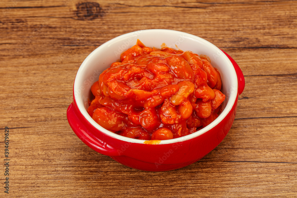 Baked kidney with tomato and pepper Baked kidney with tomato and pepper