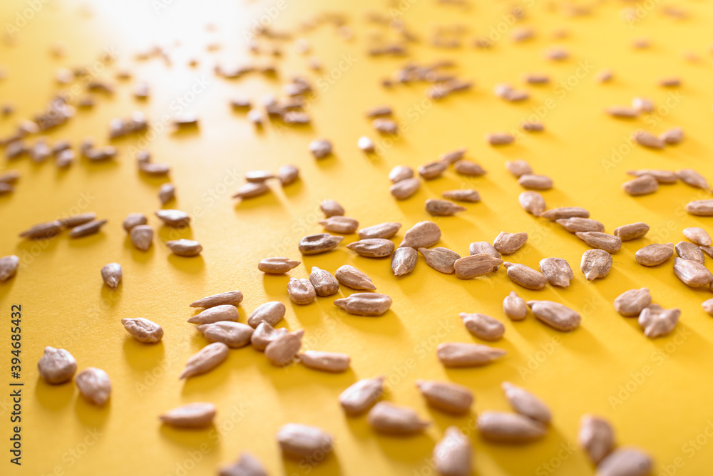 Sunflower seeds rich in fatty acids and minerals, a healthy snack