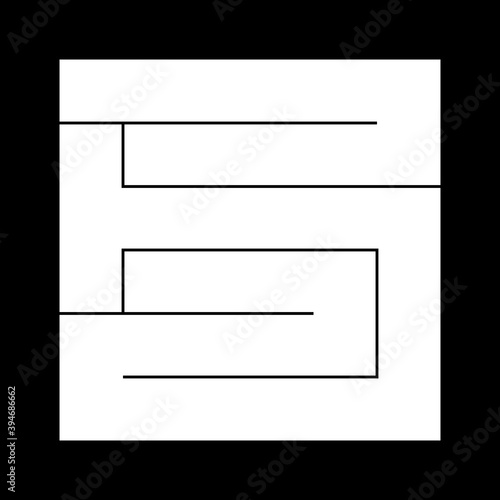 家紋　角字　いろは　ゆ　弓