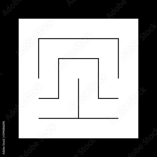 家紋　角字　いろは　め　目