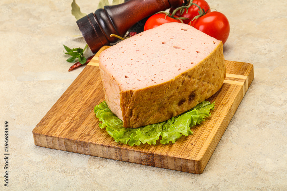 Homemade baked traditional meat loaf Homemade baked traditional meat loaf