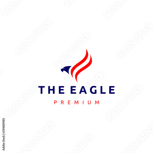 Vector Illustration Flying Eagle Icon Logo Inspiration