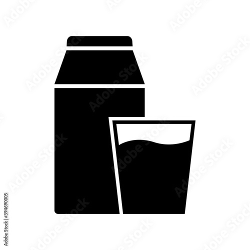 Milk icon, logo isolated on white background