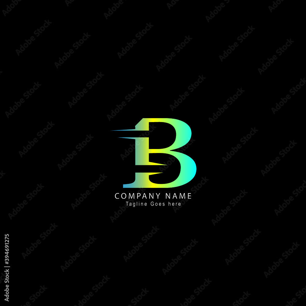 B vector letter logo. Modern unique logo B vector letter logo. Modern unique logo