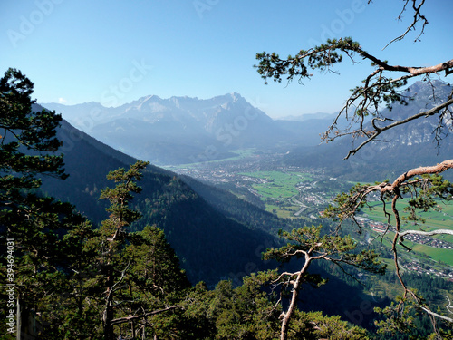 Zugspitze mountain panorama  Bavaria  Germany