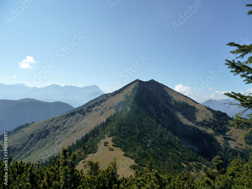 Mountain view Estergebirge mountains, Bavaria, Germany photo