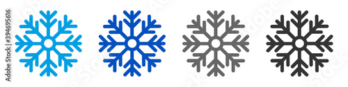 Snowflake, Christmas icon. Winter, snow. Vector illustration.