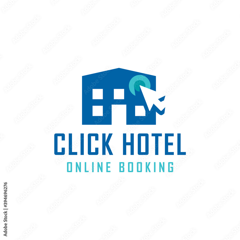 Online booking hotel logo Online booking hotel logo