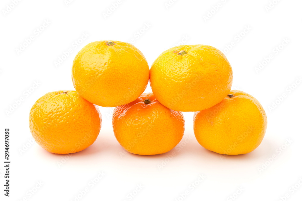 Mandarin-Honey Murcott oranges on white background, Golden orange to celebrate the Chinese festival. Mandarin-Honey Murcott oranges on white background, Golden orange to celebrate the Chinese festival.