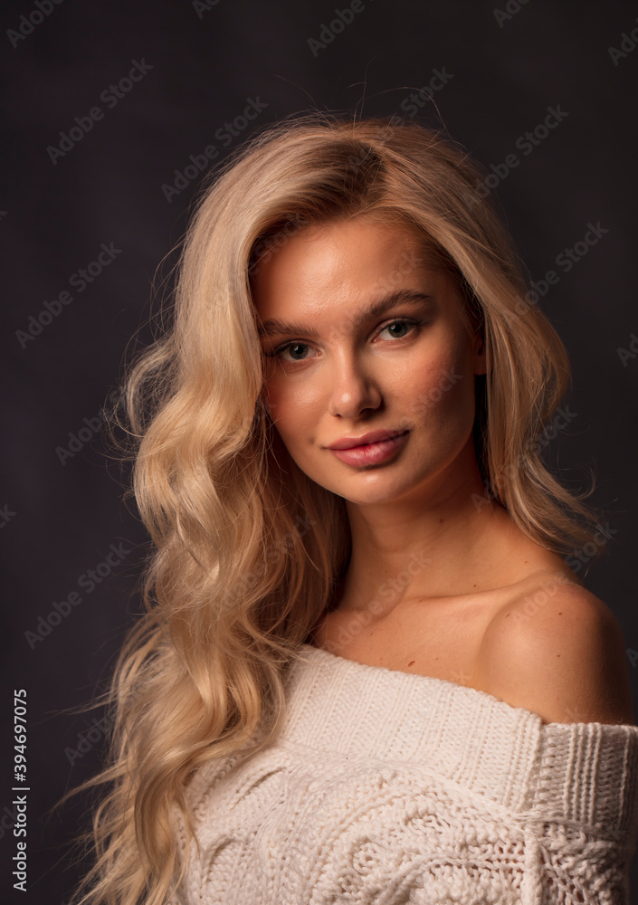 studio portrait of a young woman studio portrait of a young woman