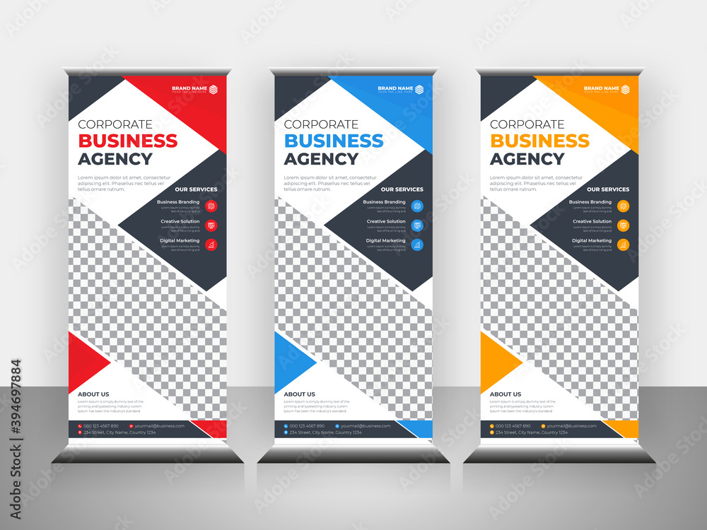 Roll up banner stand template design layout, advertisement, pull up, vector, x-banner Roll up banner stand template design layout, advertisement, pull up, vector, x-banner