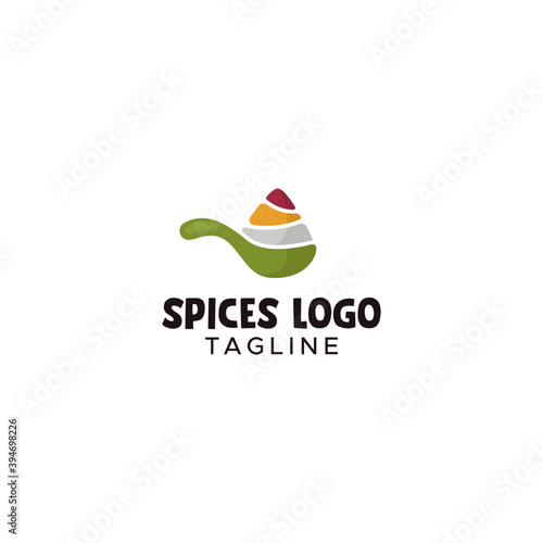 Spices chilli logo design template