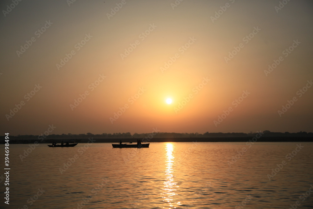 Sunset on the Ganges