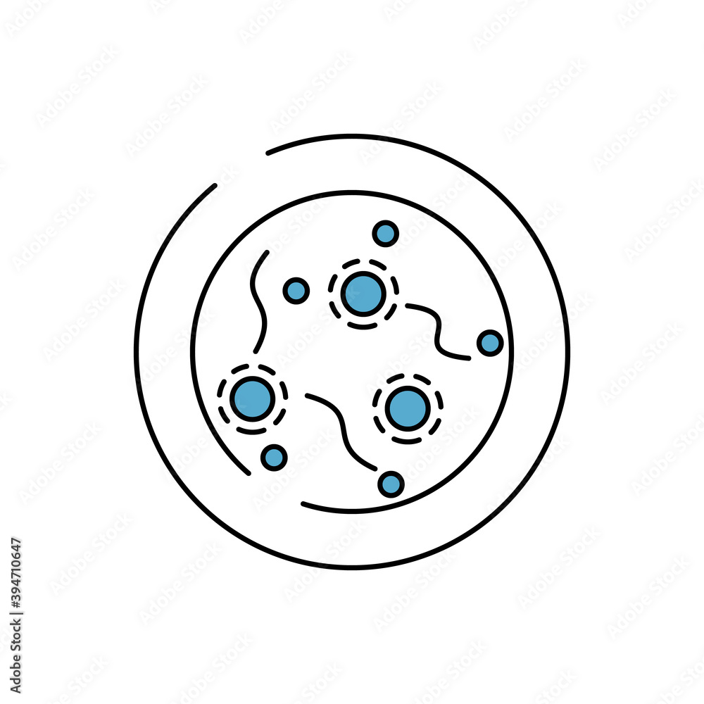 laboratory health clinic medical line icon. element of bacterium virus illustration icons. signs symbols can be used for web logo mobile app UI UX