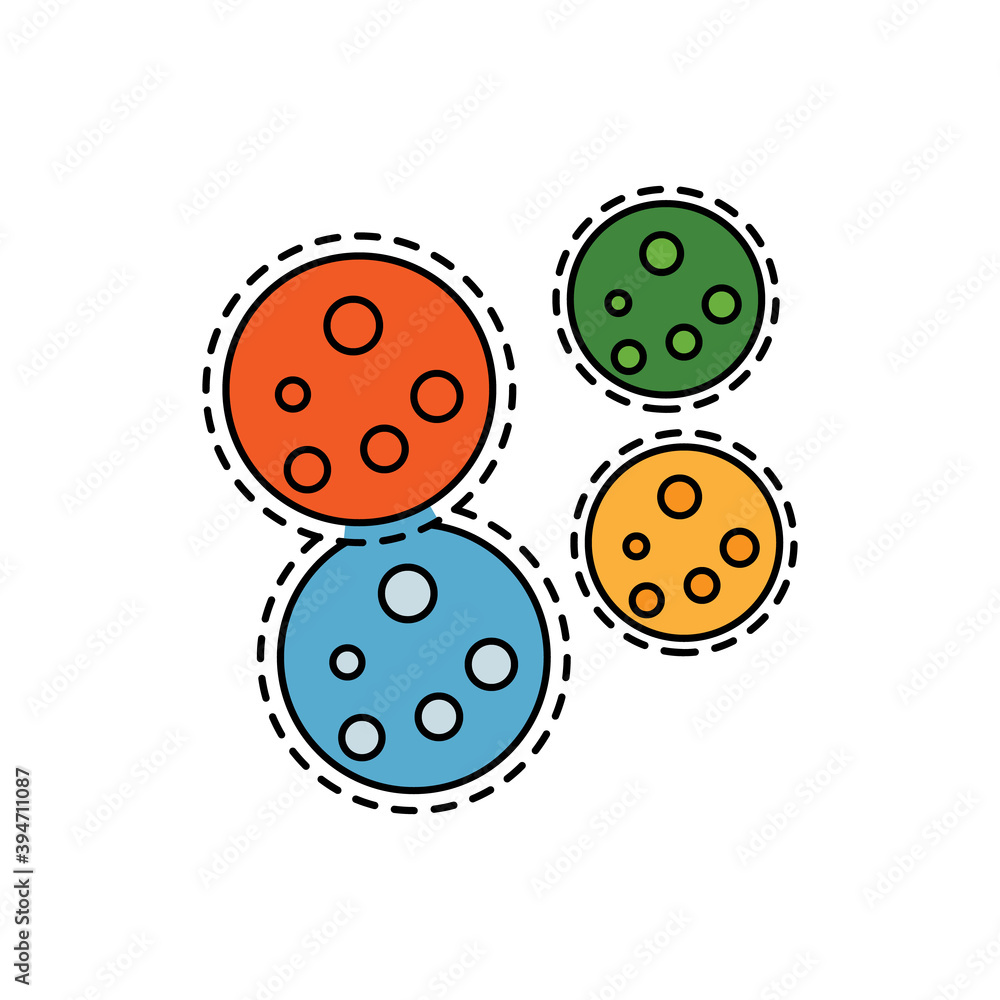 Fototapeta premium medical sickness health clinic line icon. element of bacterium virus illustration icons. signs symbols can be used for web logo mobile app UI UX